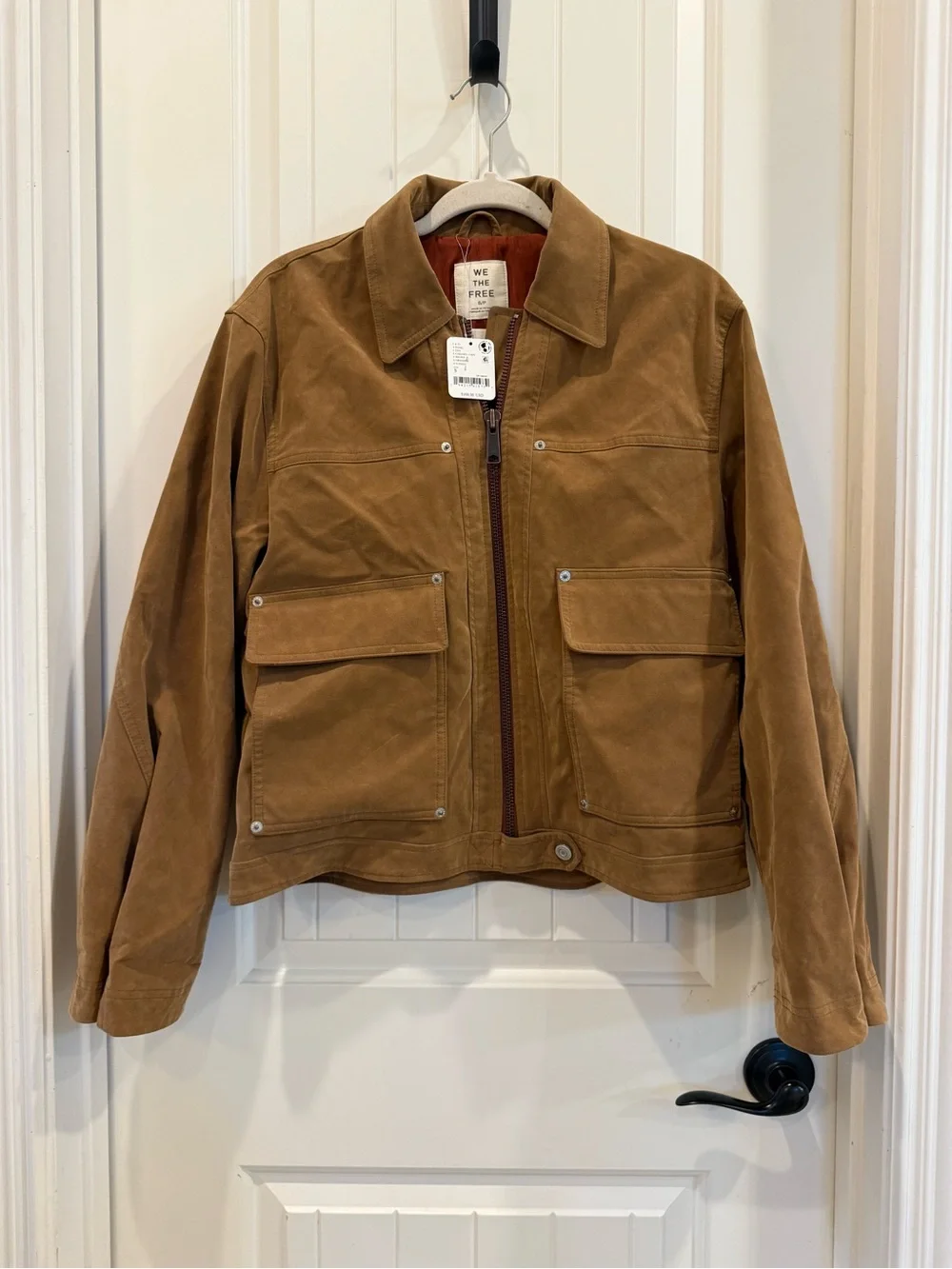 We The Free Blair Faux Suede Jacket Caramel Cafe